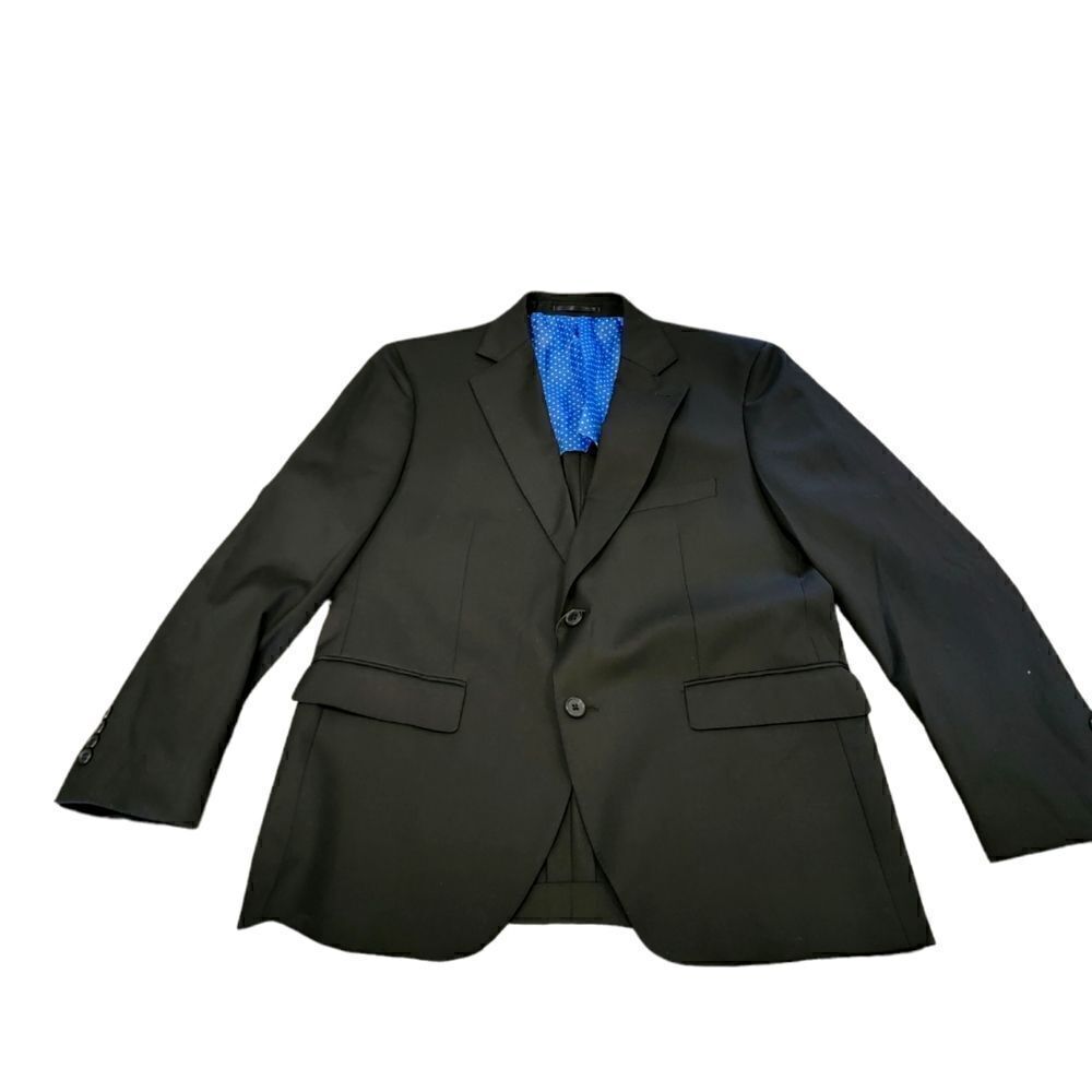 NWT Alton Lane 44R Blazer Suit Jacket Black Tailored Fit 3-Pocket